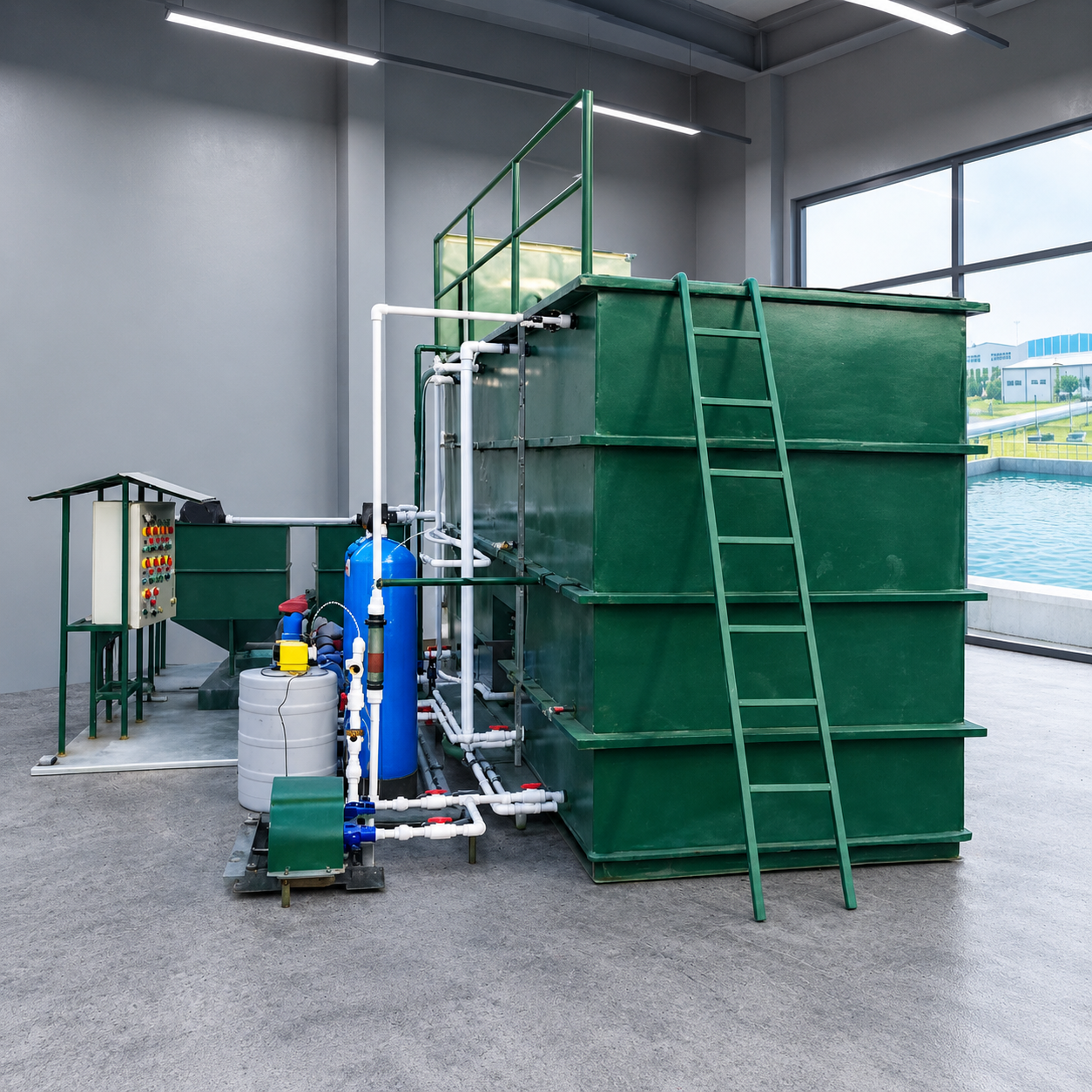 High-capacity facility installed by Sewage Treatment Plant Manufacturers in Pune, Bluematrix Water